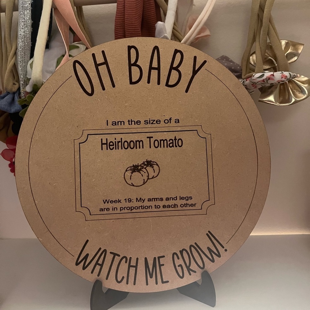 Oh‎ Baby Growth Tracker Sign